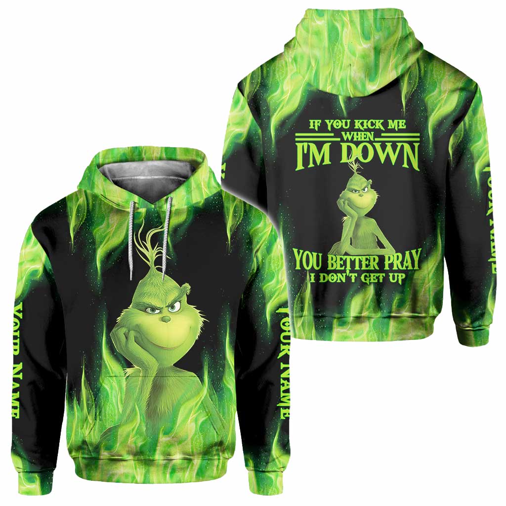 Si tu me donnes un coup de pied - T-shirt et sweat à capuche personnalisés « Volé Noël partout »