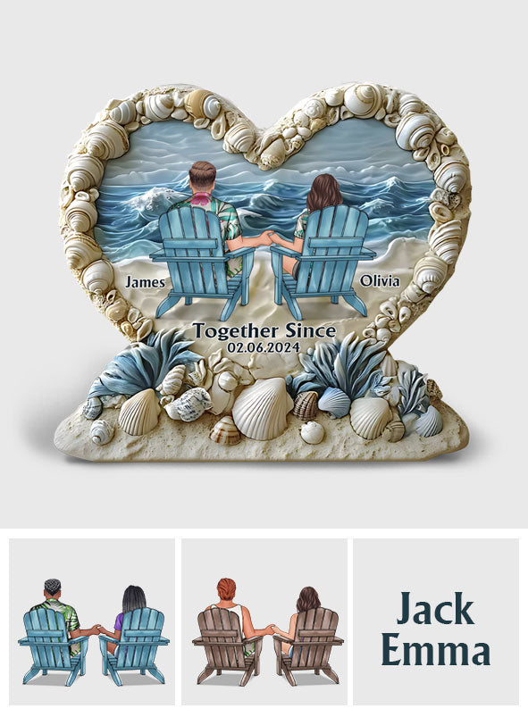 Ensemble depuis - Plaque acrylique personnalisée pour couple