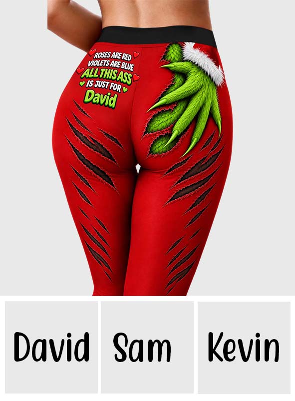 All Is For My Husband/ Partner/ Boyfriend/ Girlfriend - Personalized Stole Christmas Women Pantyhose Tights