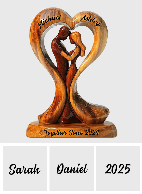 Toi et moi, on gère - Plaque acrylique personnalisée pour couple