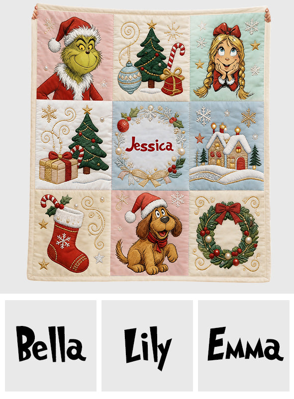 Merry Christmas - Personalized Stole Christmas Blanket