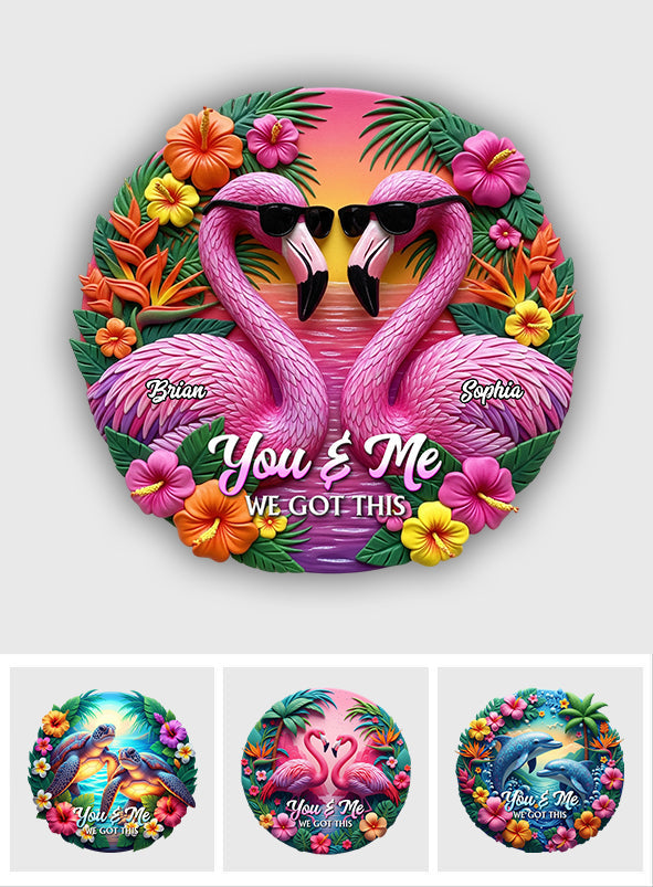 We Got This - Personalized Couple Custom Shaped Wood Sign