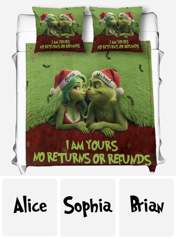 I Am Yours - Personalized Stole Christmas Blanket & Throw Pillow Set
