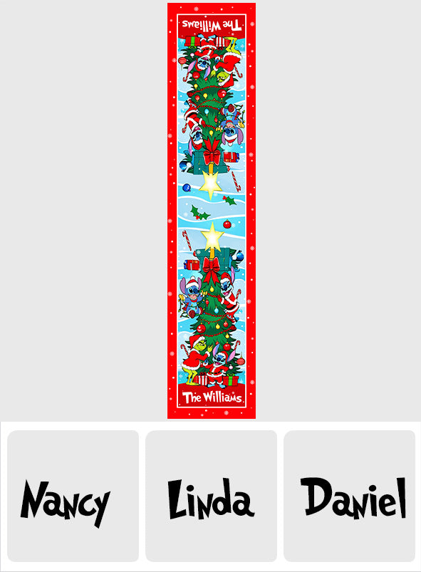 Joyeux Noël - Chemin de table personnalisé avec étole