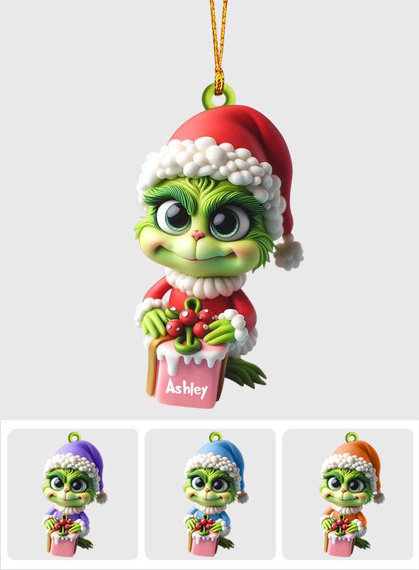 Merry Grinchmas - Personalized Stole Christmas Custom Shaped Ornament