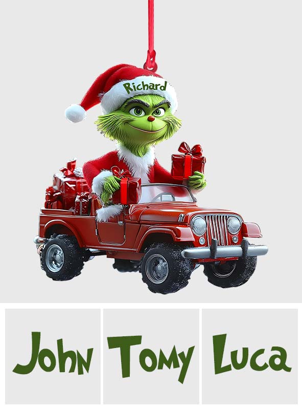 Cool Green - Personalized Stole Christmas Ornament