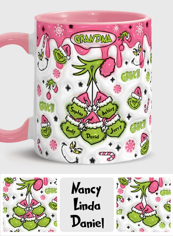 Green Mama/ Nana... - Personalized Stole Christmas Accent Mug