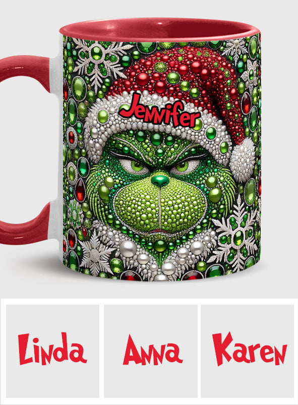 Merry Grinchmas - Personalized Stole Christmas Accent Mug