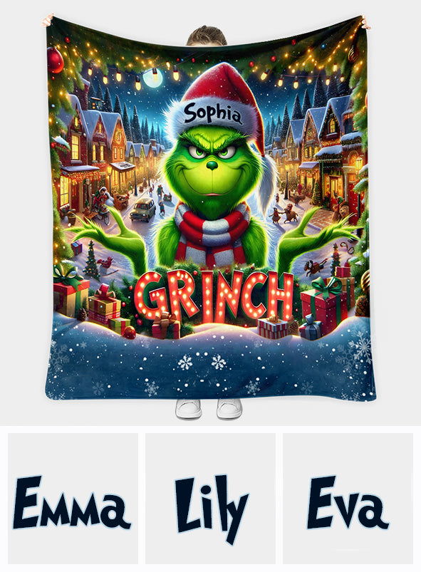 Merry Christmas - Personalized Stole Christmas Blanket