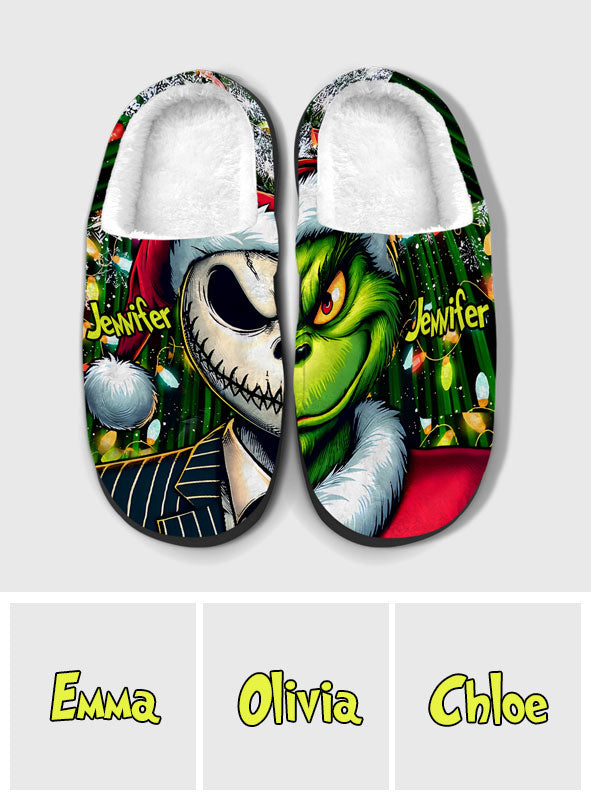 Merry Christmas - Personalized Stole Christmas Slippers