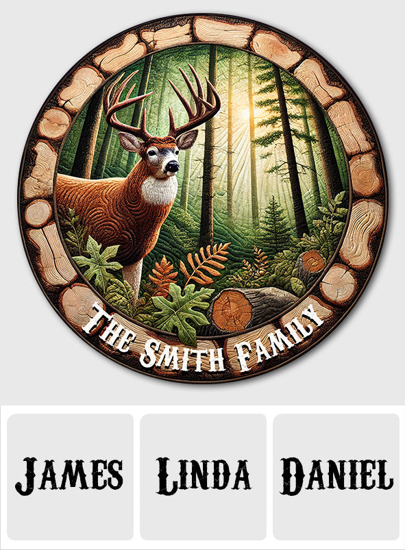 Passionné de chasse - Tapis rond de chasse personnalisé