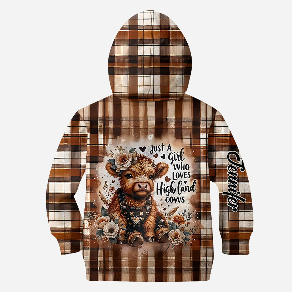 Love Highland Cows - Personalized Highland Cow Hoodie and Leggings