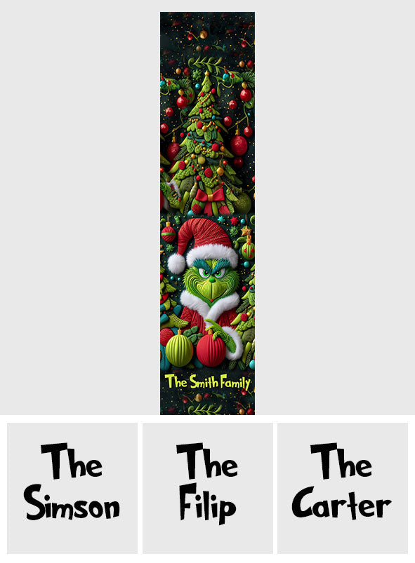 Merry Grinchmas - Personalized Stole Christmas Table Runner