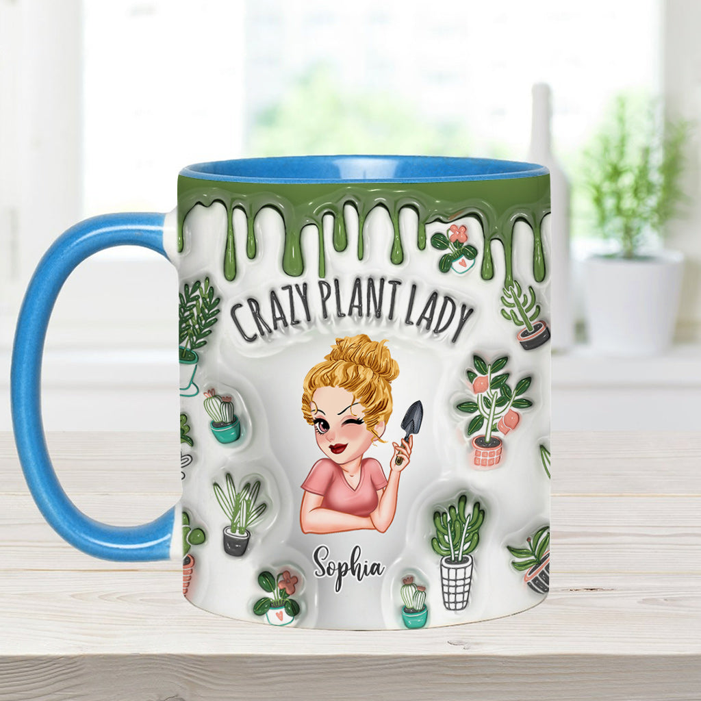 Mug personnalisé « Folle de plantes » - Mug à thème jardinage