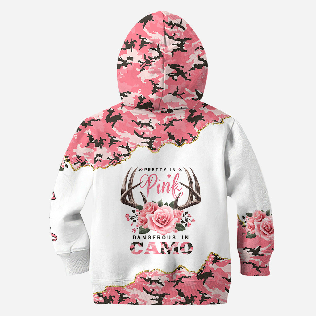 Pretty In Pink - Sweat à capuche et legging de chasse personnalisés