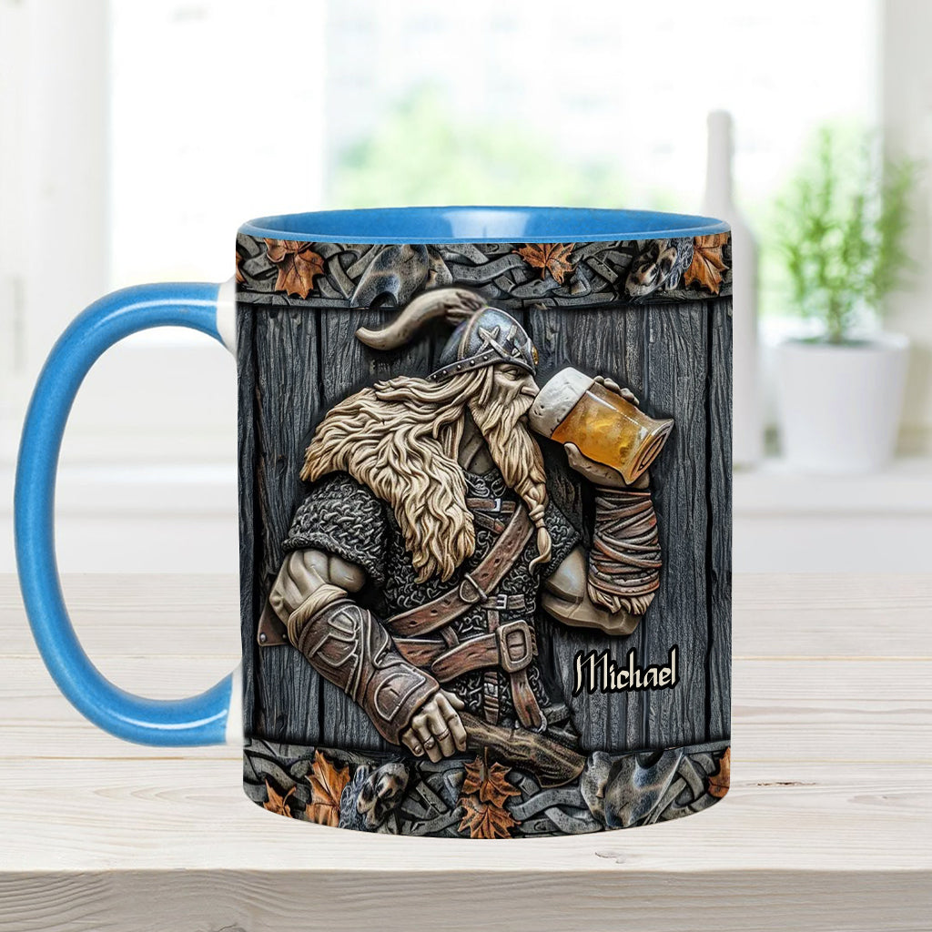 Mug Viking personnalisé avec motif de bière