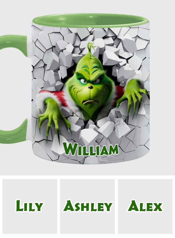 Merry Christmas - Personalized Stole Christmas Accent Mug