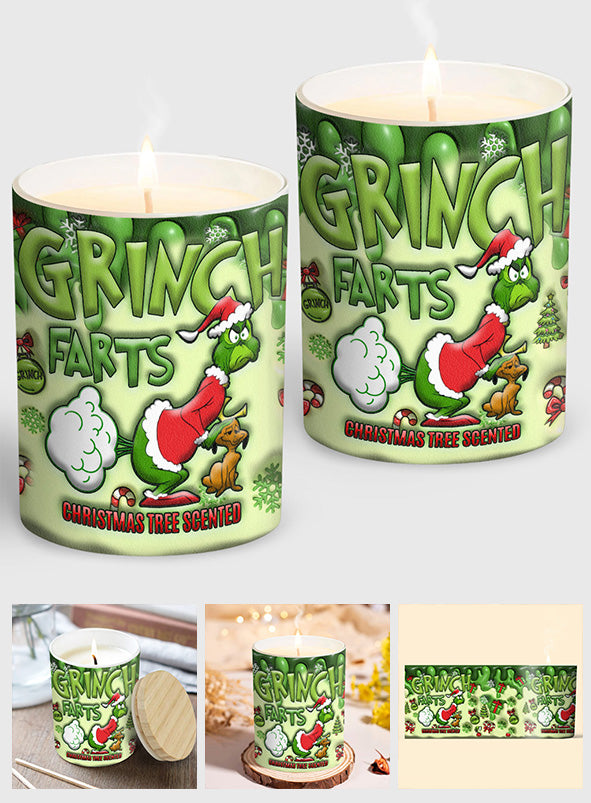Christmas Tree Scented - Stole Christmas Candle With Wooden Lid