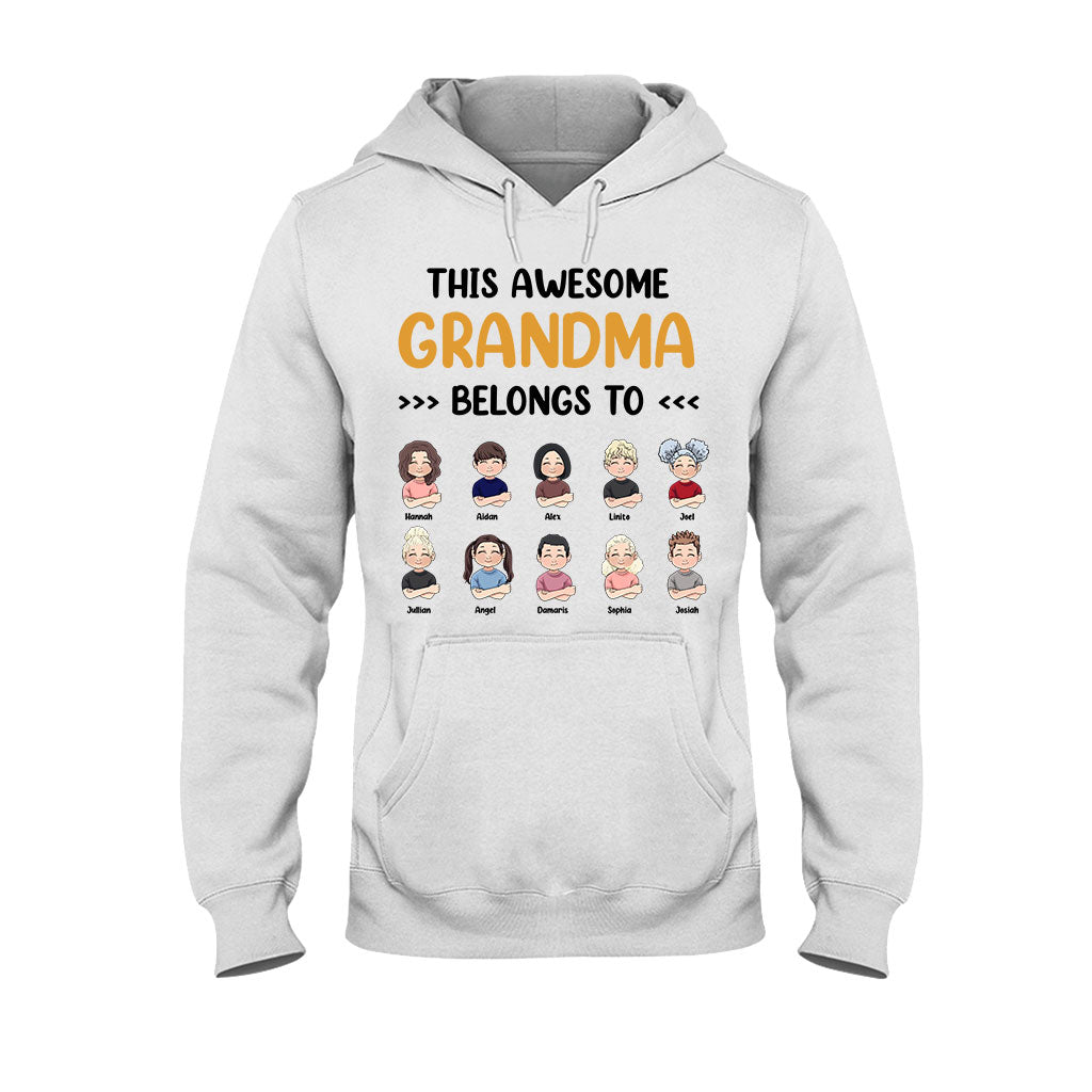Ce super grand-père appartient à grand-mère - T-shirt et sweat à capuche personnalisés pour la fête des mères