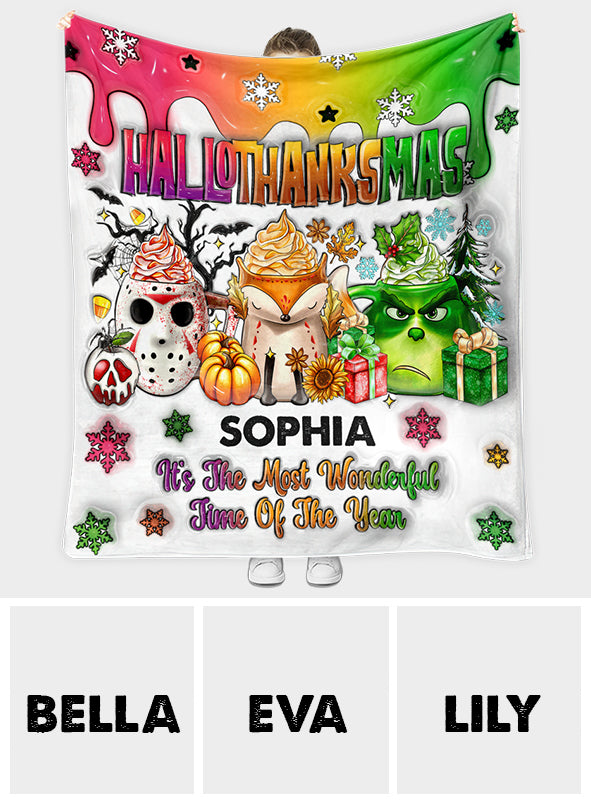 Joyeux Hallothanksmas - Étole de Noël personnalisée