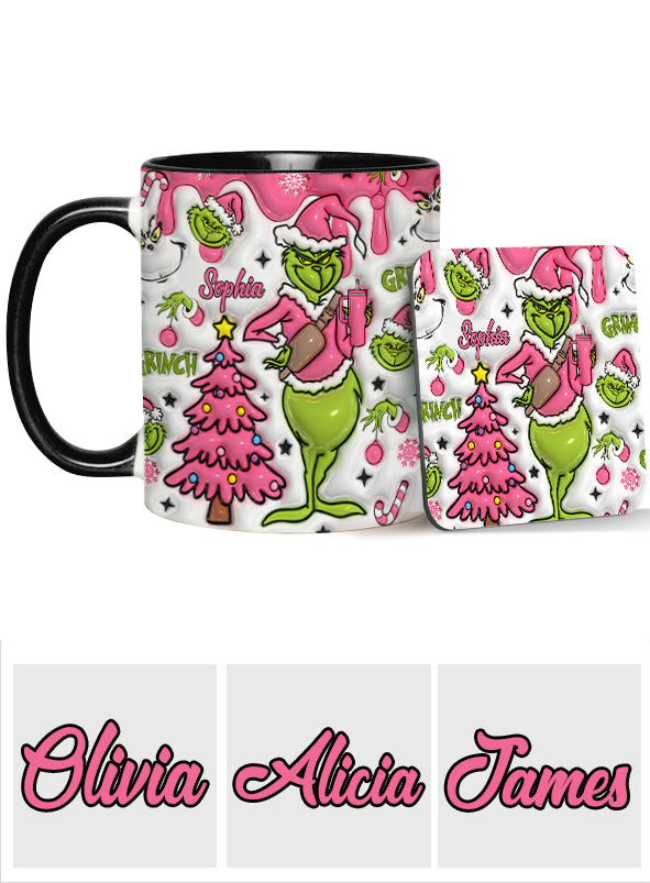 Merry Grinchmas - Personalized Stole Christmas Accent Mug