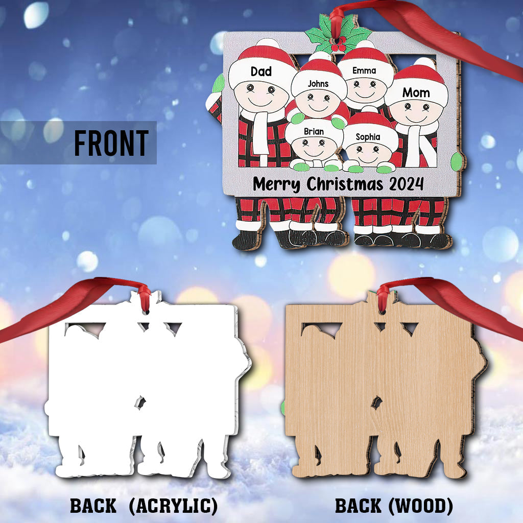Joyeux Noël - Ornement familial personnalisé