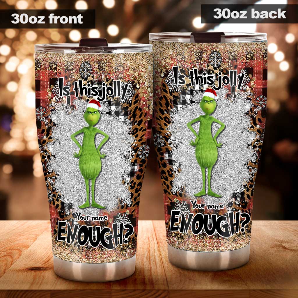 Est-ce assez joyeux ? - Étole de Noël personnalisée Gobelet de Noël