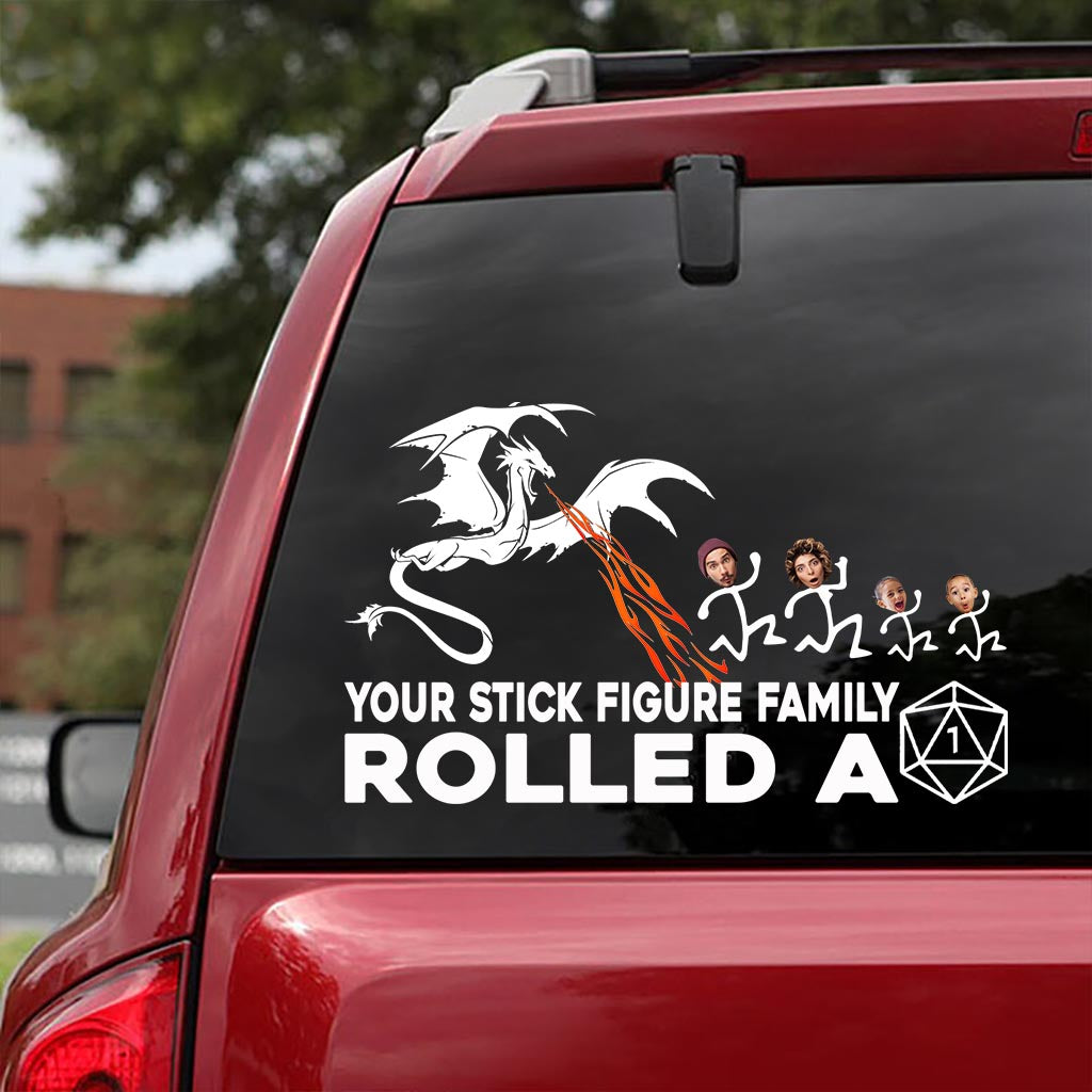 Votre bonhomme bâton a fait un 1 - Cadeau RPG pour ami, maman, papa, mari, femme, copine, copain - Autocollant personnalisé