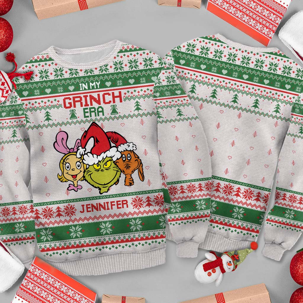 In My Era - Personalized Stole Christmas Ugly Sweater