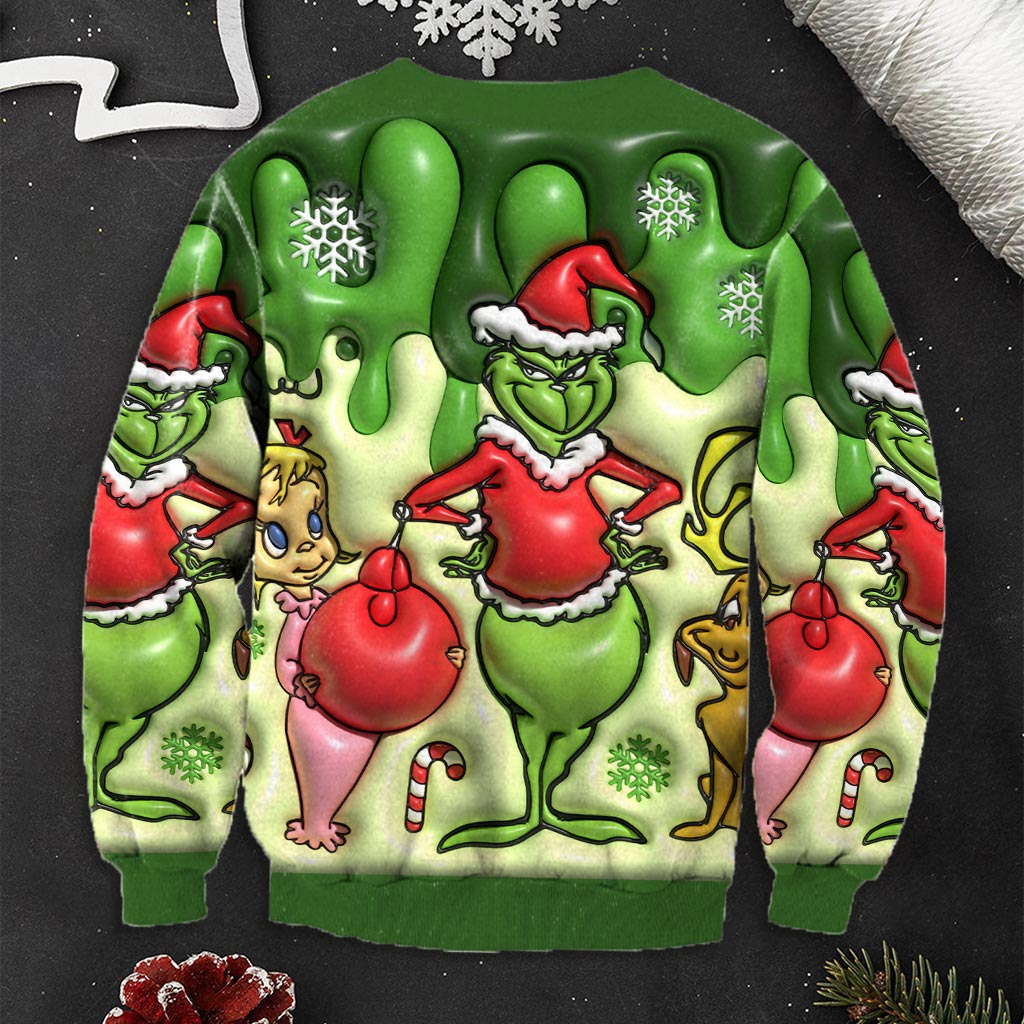 Merry Christmas - Personalized Stole Christmas Ugly Sweater