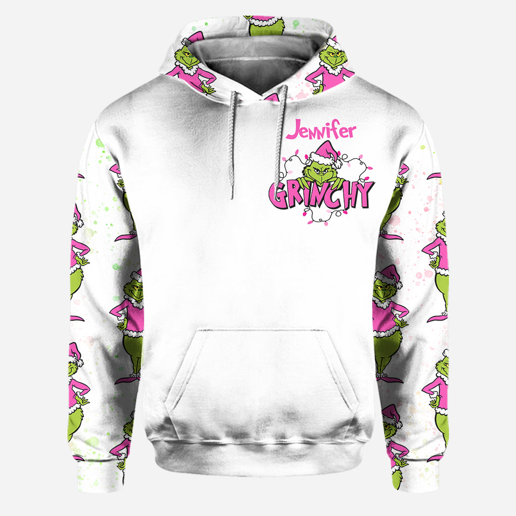 Se sentir encore plus groncy - Sweat à capuche et legging personnalisés avec étole de Noël