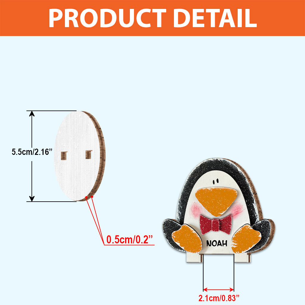 Joyeux Noël - Plaque en bois personnalisée pour la famille