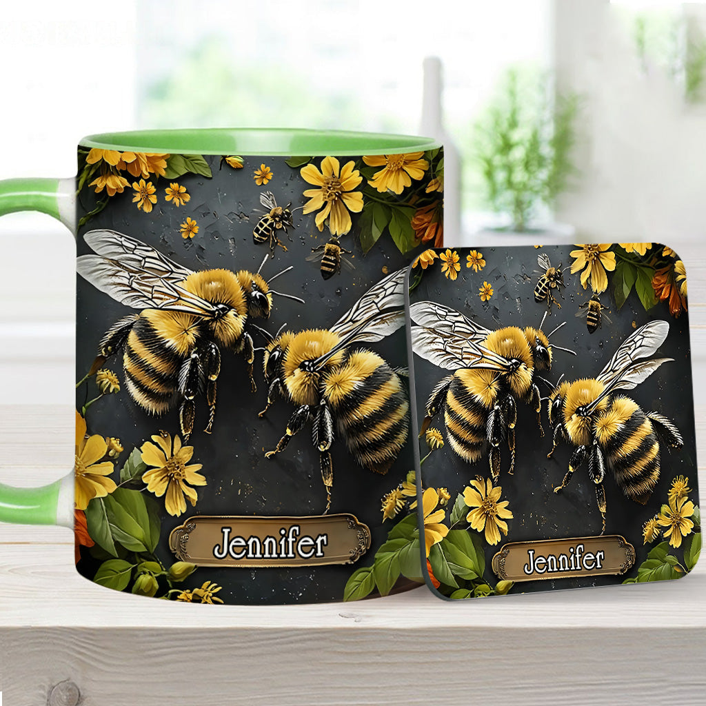 Mug personnalisé « Jardin des abeilles » - Décoration de jardinage