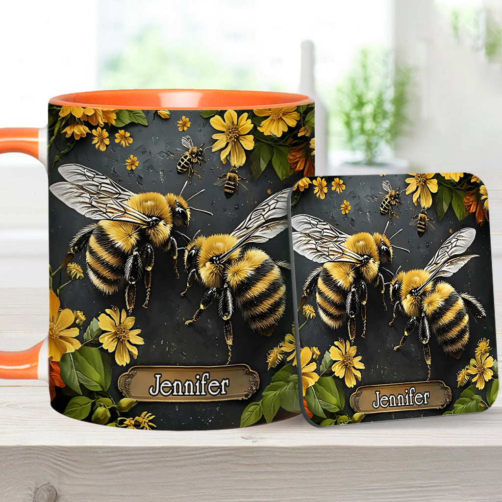 Mug personnalisé « Jardin des abeilles » - Décoration de jardinage