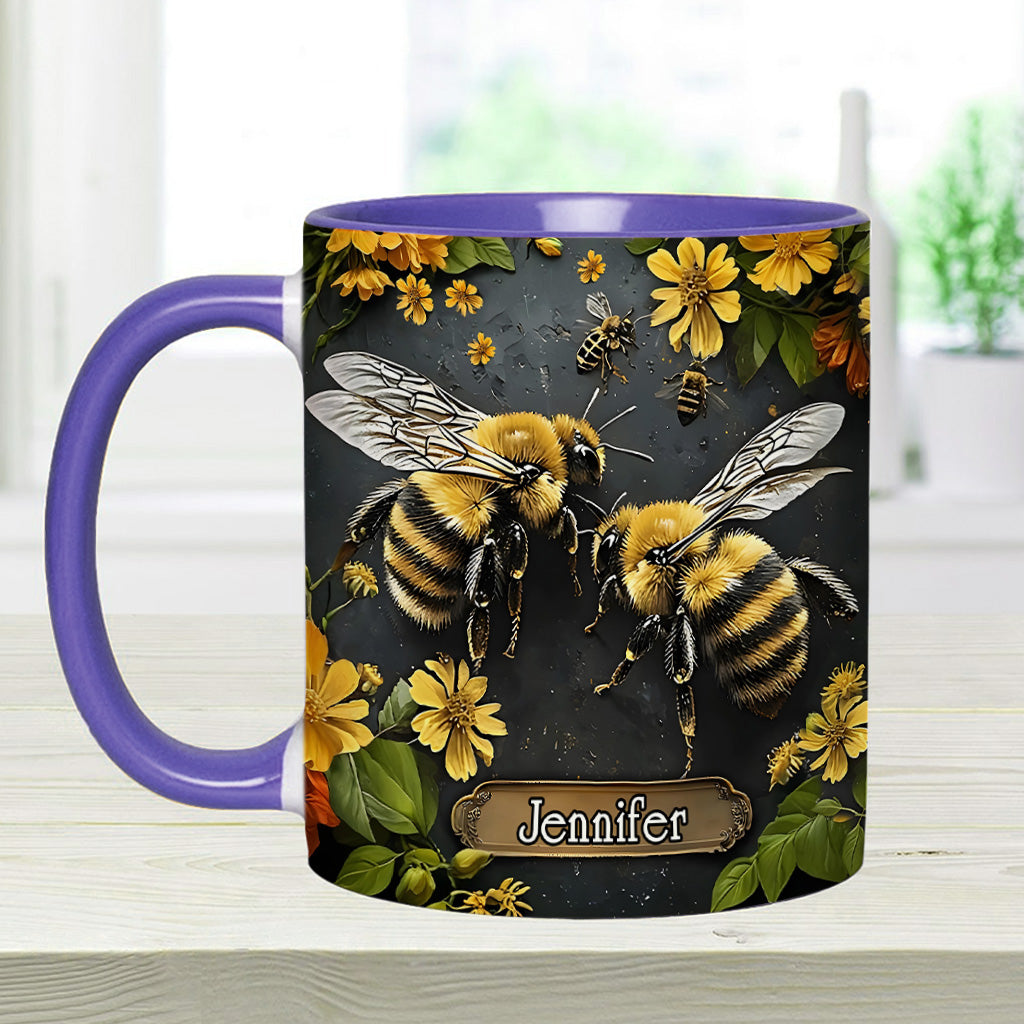 Mug personnalisé « Jardin des abeilles » - Décoration de jardinage