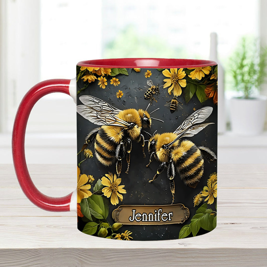 Mug personnalisé « Jardin des abeilles » - Décoration de jardinage
