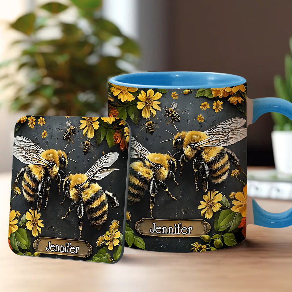 Mug personnalisé « Jardin des abeilles » - Décoration de jardinage