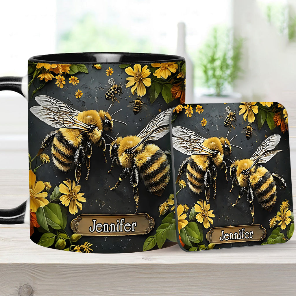 Mug personnalisé « Jardin des abeilles » - Décoration de jardinage