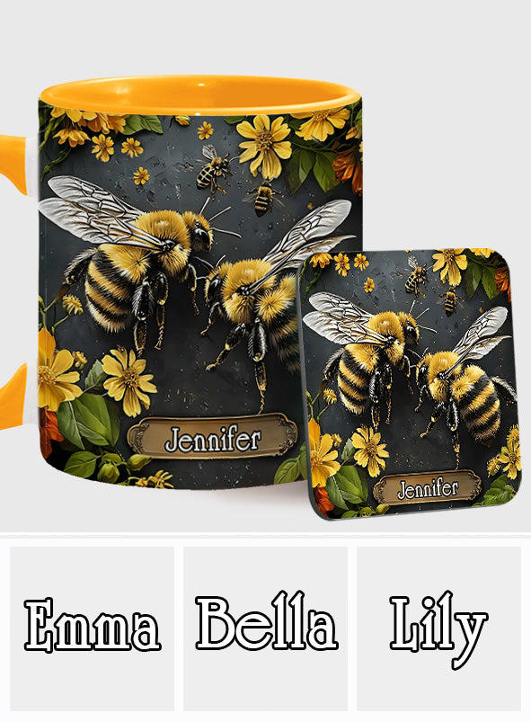 Mug personnalisé « Jardin des abeilles » - Décoration de jardinage