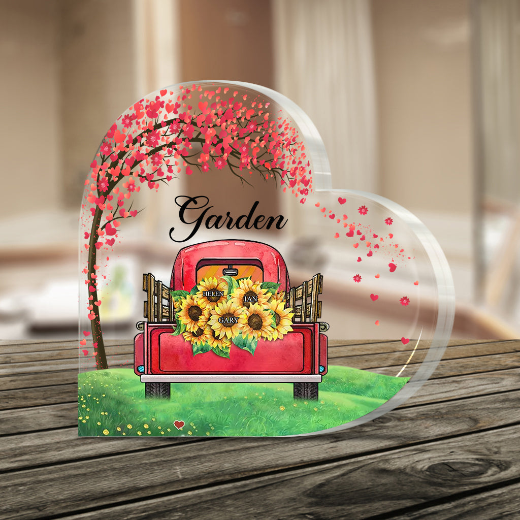 Le jardin de grand-mère - Plaque acrylique personnalisée pour la fête des mères