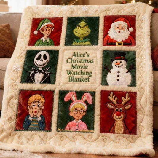 Couverture personnalisée pour regarder des films de Noël