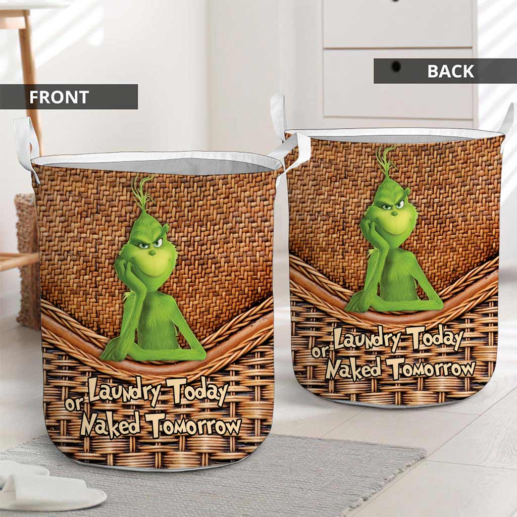 Laundry Today - Stole Christmas Storage Basket With 3D Pattern Print