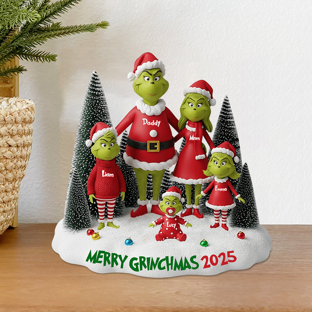 Merry Greenmas 2025 - Personalized Stole Christmas Custom Shaped Acrylic Plaque
