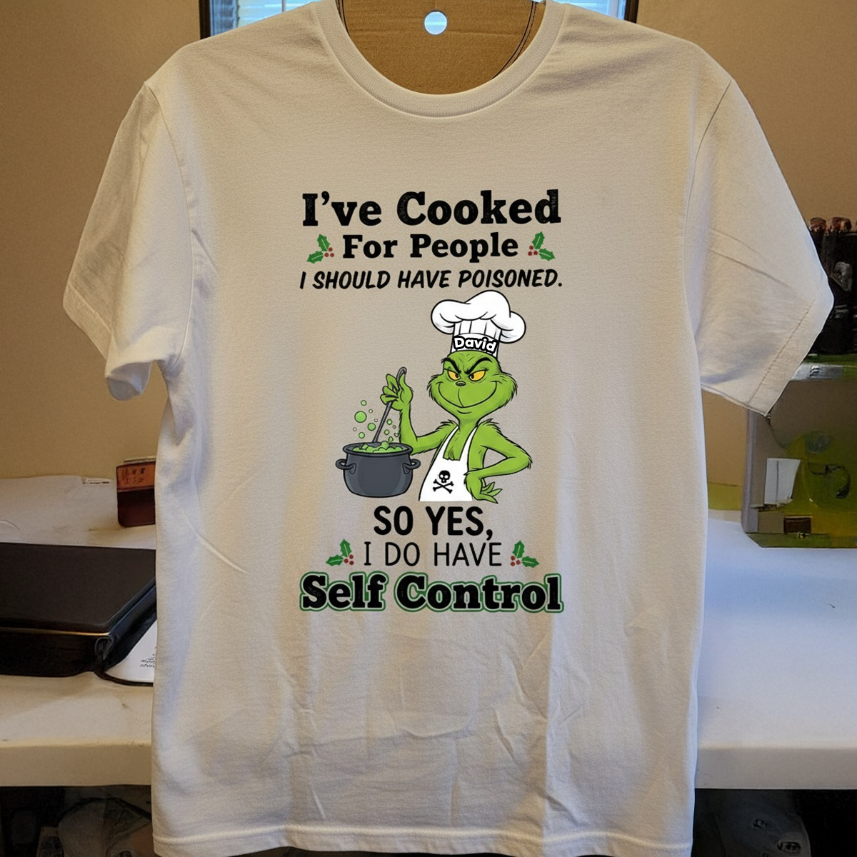 J'ai cuisiné - T-shirt et sweat à capuche personnalisés « J'ai volé Noël »