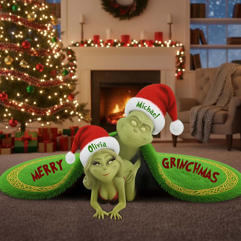 Funny Christmas Gift For Couple - Personalized Stole Christmas Non-Slip Tufted Rug