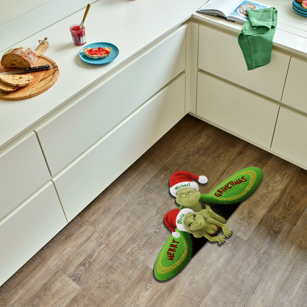 Funny Christmas Gift For Couple - Personalized Stole Christmas Non-Slip Tufted Rug