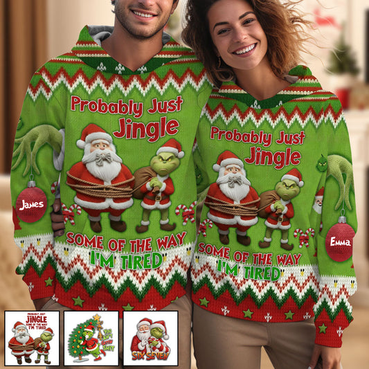 Je vais probablement juste danser un peu, je suis fatigué - T-shirt personnalisé « J'ai volé Noël partout »