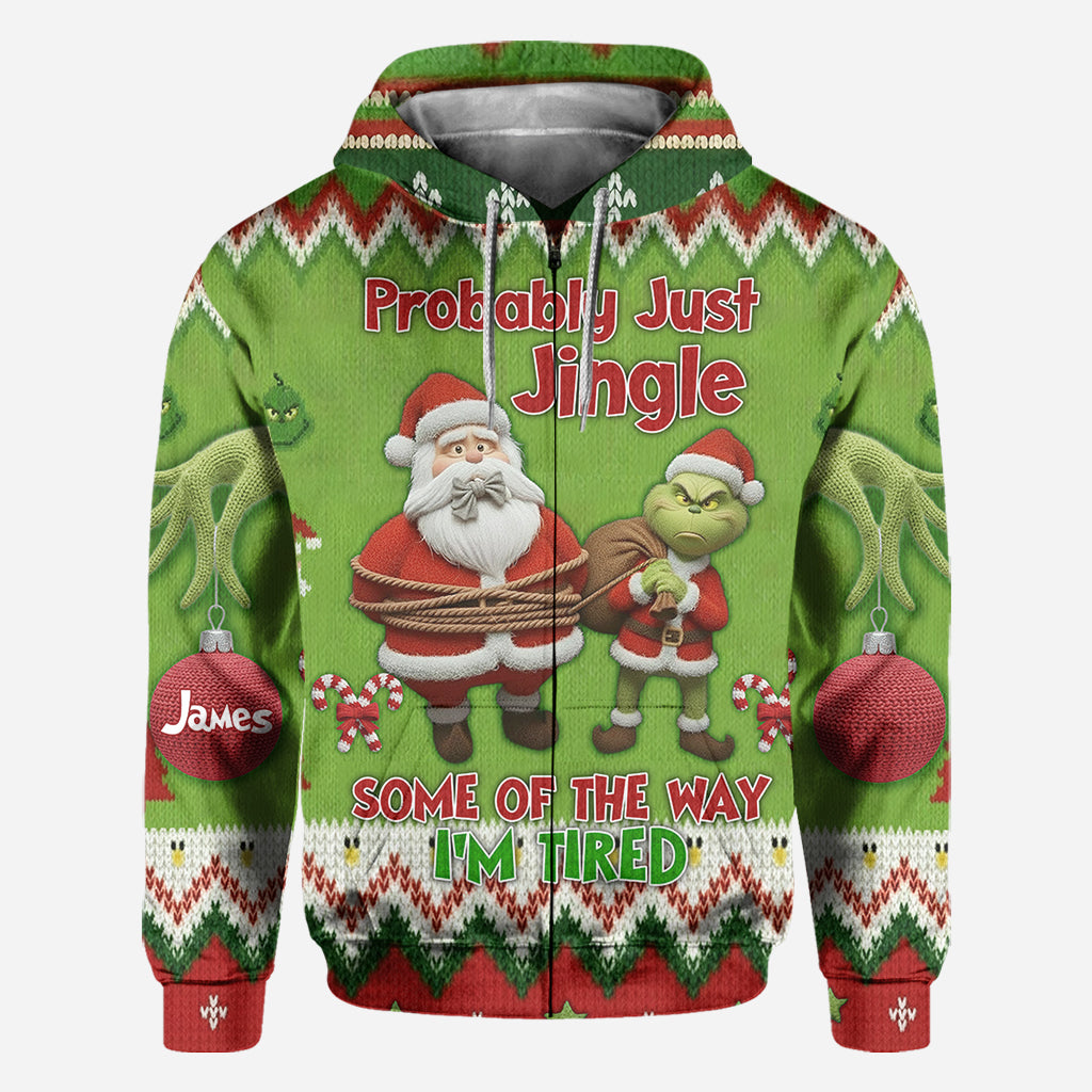 Je vais probablement juste danser un peu, je suis fatigué - T-shirt personnalisé « J'ai volé Noël partout »