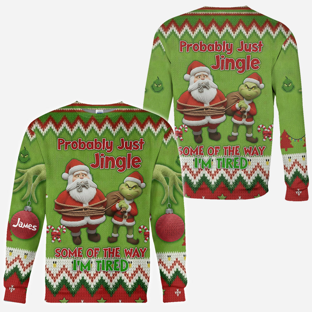 Je vais probablement juste danser un peu, je suis fatigué - T-shirt personnalisé « J'ai volé Noël partout »