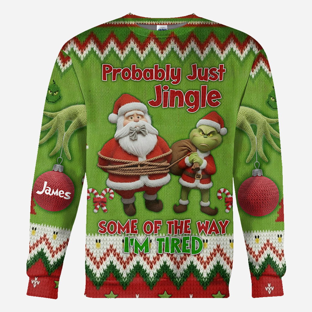 Je vais probablement juste danser un peu, je suis fatigué - T-shirt personnalisé « J'ai volé Noël partout »